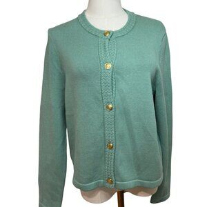 Cotton cardigan sweater lady jacket.  J.Crew Size M